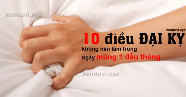 10 điều không nên làm trong ngày mùng 1 đầu tháng