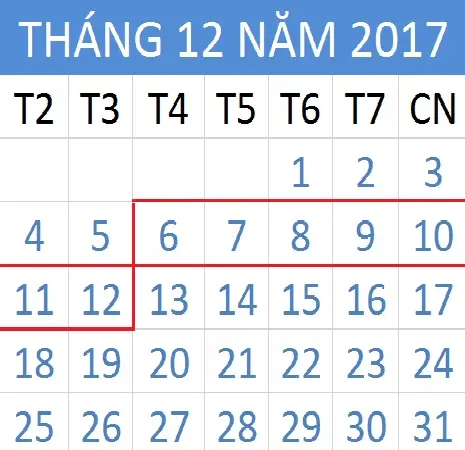 Tử vi hàng tuần từ ngày 06/12/2017 đến 12/12/2017