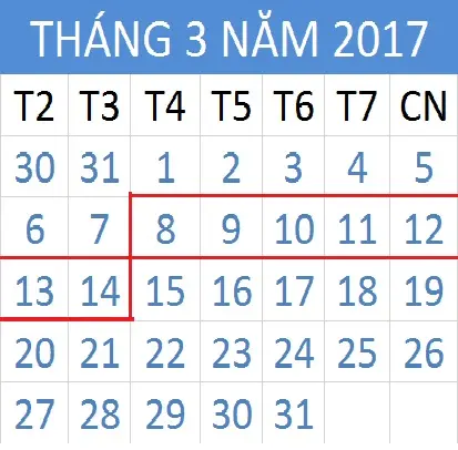 Tử vi hàng tuần từ ngày 08/03/2017 đến 14/03/2017