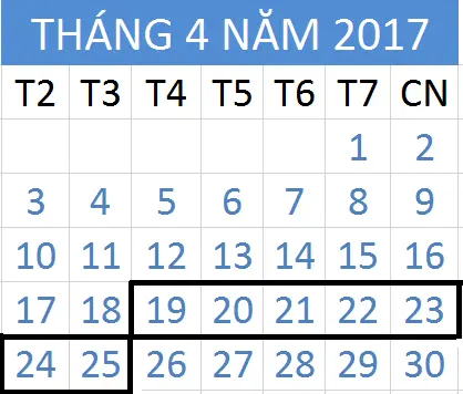Tử vi hàng tuần từ ngày 19/04/2017 đến 25/04/2017