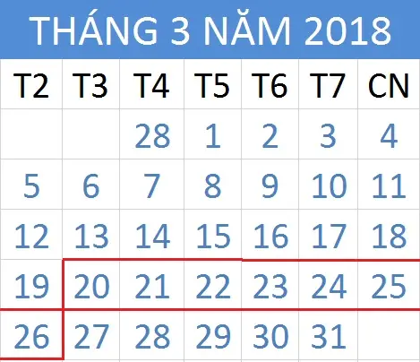 Tử vi hàng tuần từ ngày 20/03/2018 đến 26/03/2018