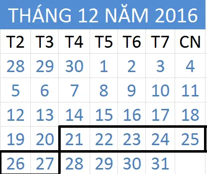 Tử vi hàng tuần từ ngày 21/12/2016 đến 27/12/2016