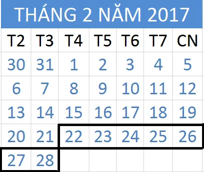 Tử vi hàng tuần từ ngày 22/02/2017 đến 28/02/2017