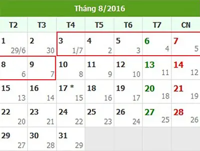 Tử vi hàng tuần từ ngày 03/08/2016 đến 09/08/2016