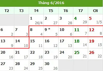 Tử vi hàng tuần từ ngày 8/6/2016 đến 14/6/2016