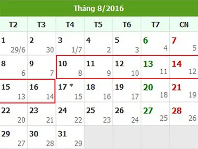 Tử vi hàng tuần từ ngày 10/8/2016 đến 16/8/2016