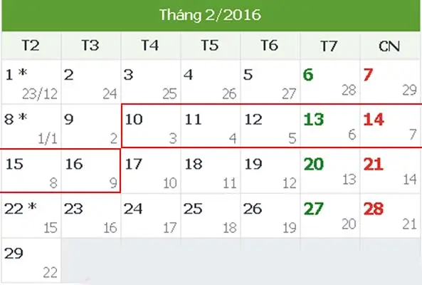 Tử Vi Hàng Tuần từ ngày 10/2/2016 tới 16/2/2016