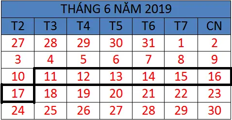 Tử vi hàng tuần từ ngày 11/06/2019 đến ngày 17/06/2019