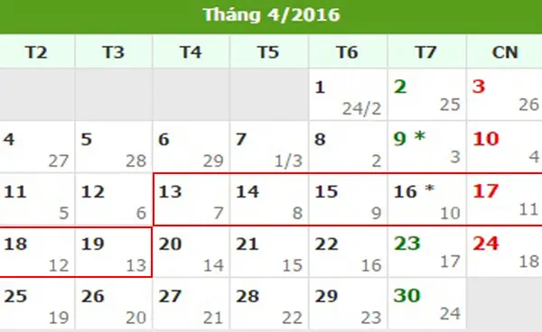 Tử vi hàng tuần từ ngày 13/4/2016 đến 19/4/2016