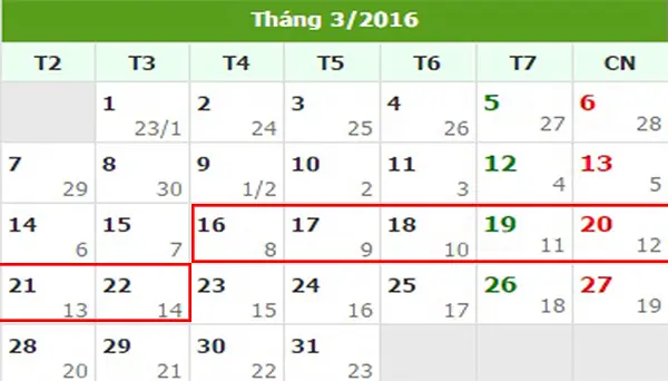 Tử vi hàng tuần từ ngày 16/03/2016 đến 22/03/2016