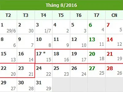 Tử vi hàng tuần từ ngày 17/8/2016 đến 23/8/2016