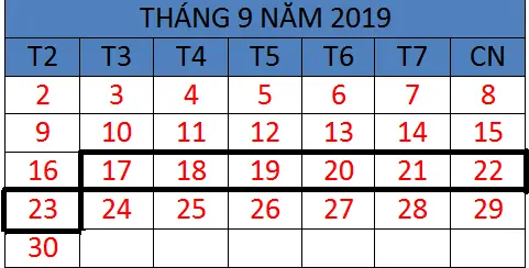 Tử vi hàng tuần từ ngày 17/09/2019 đến ngày 23/09/2019
