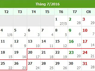 Tử vi hàng tuần từ ngày 20/7/2016 đến 26/7/2016