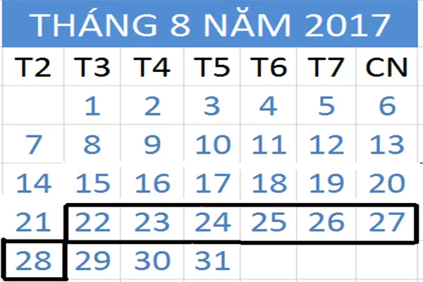 Tử Vi Hàng Tuần từ ngày 22/8/2017 tới 28/8/2017