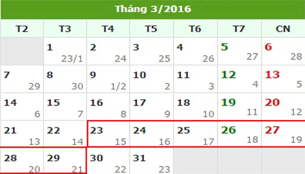 Tử vi hàng tuần từ ngày 23/3/2016 đến 29/3/2016