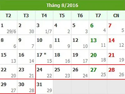 Tử vi hàng tuần từ ngày 24/8/2016 đến 30/8/2016