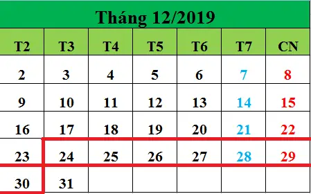 Tử vi hàng tuần từ ngày 24/12/2019 đến ngày 30/12/2019