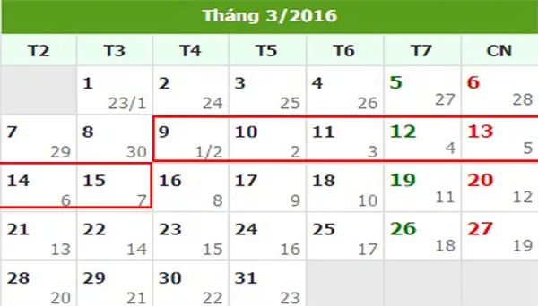 Tử vi hàng tuần từ ngày 09/03/2016 đến 15/03/2016