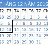 Tử vi hàng tuần từ ngày 07/12/2016 đến 13/12/2016