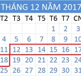 Tử vi hàng tuần từ ngày 12/12/2017 đến ngày 18/12/2017