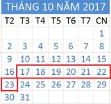 Tử vi hàng tuần từ ngày 17/10/2017 đến 23/10/2017