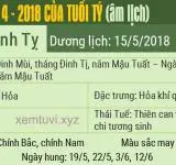 Xem tử vi tháng 4 năm 2018 của tuổi Tí