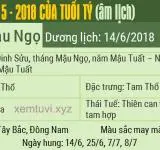 Xem tử vi tháng 5 năm 2018 của tuổi Tí