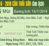 Xem tử vi tháng 6 năm 2018 của tuổi Sửu