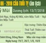 Xem tử vi tháng 6 năm 2018 của tuổi Tỵ