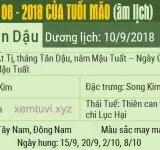 Xem tử vi tháng 8 năm 2018 của tuổi Mão